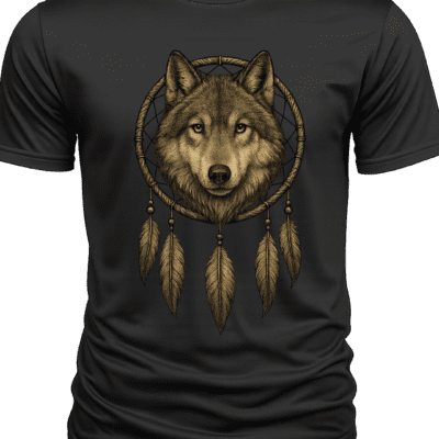 Wolf Dreamcatcher T-Shirt